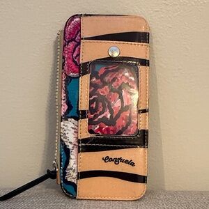 Consuela Multicolor Wallet with Tan Accents